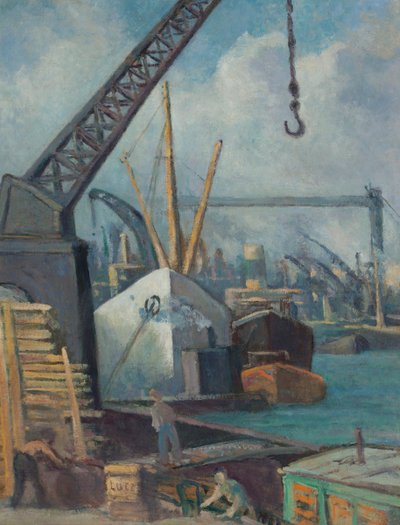 Der Hafen von Rouen von Maximilien Luce